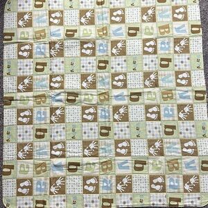 Patchwork Baby Blanket with Animal Prints